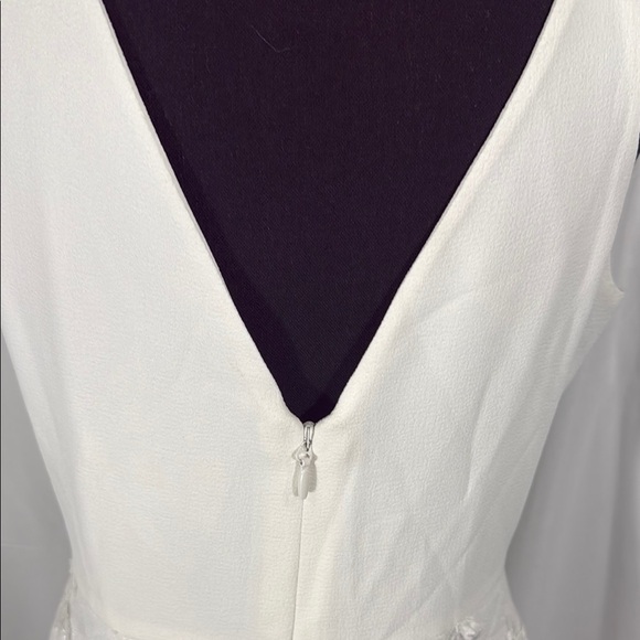 Dress the Population White Floral Midi Dress M NWOT - Picture 8 of 9